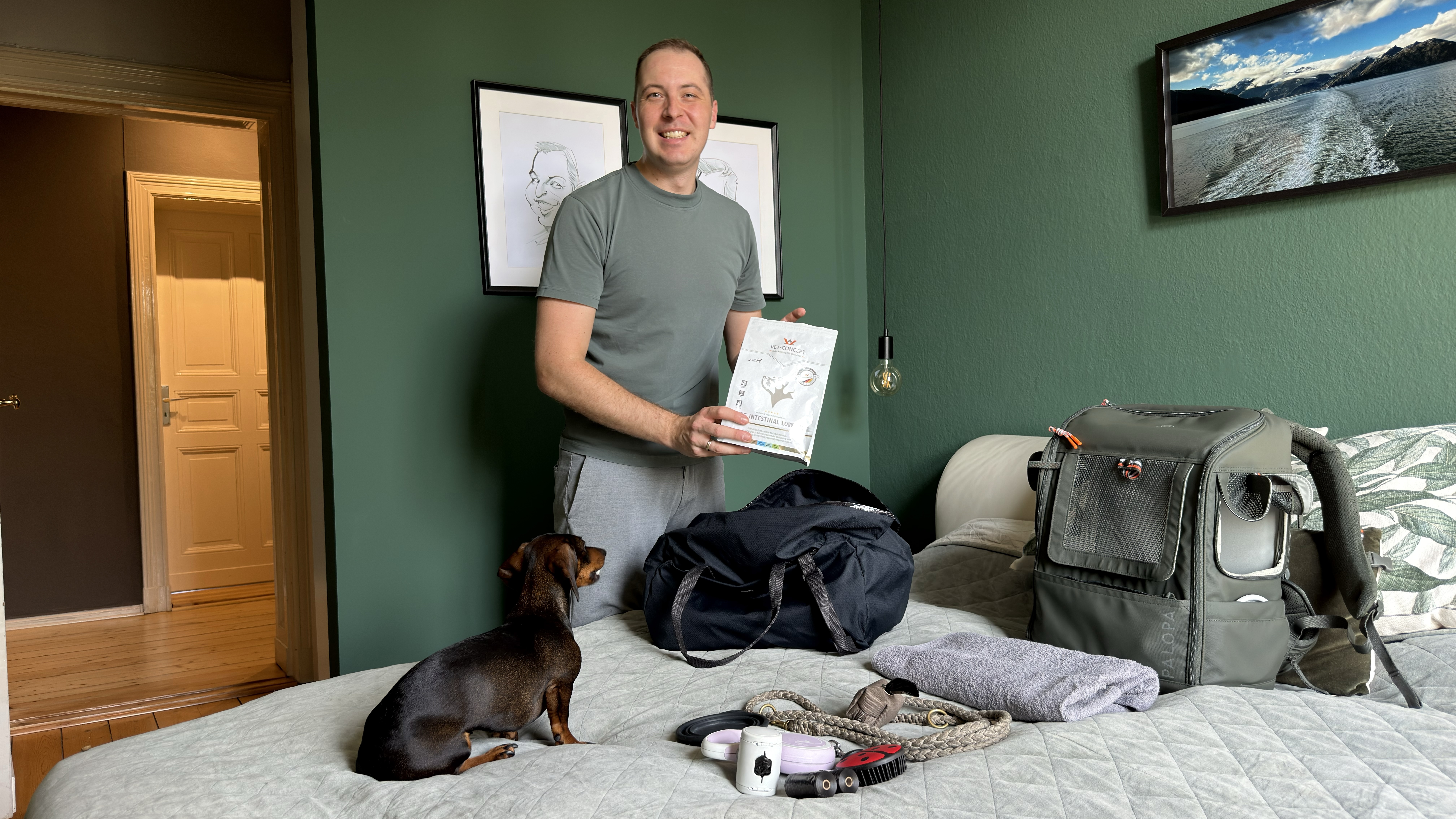 Kreuzfahrt mit Hund, wir packen den Koffer